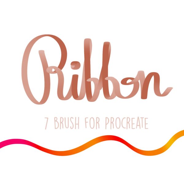 7 Ribbon Brushes for Procreate