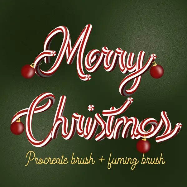 Pennello Candy Christmas stick 3D